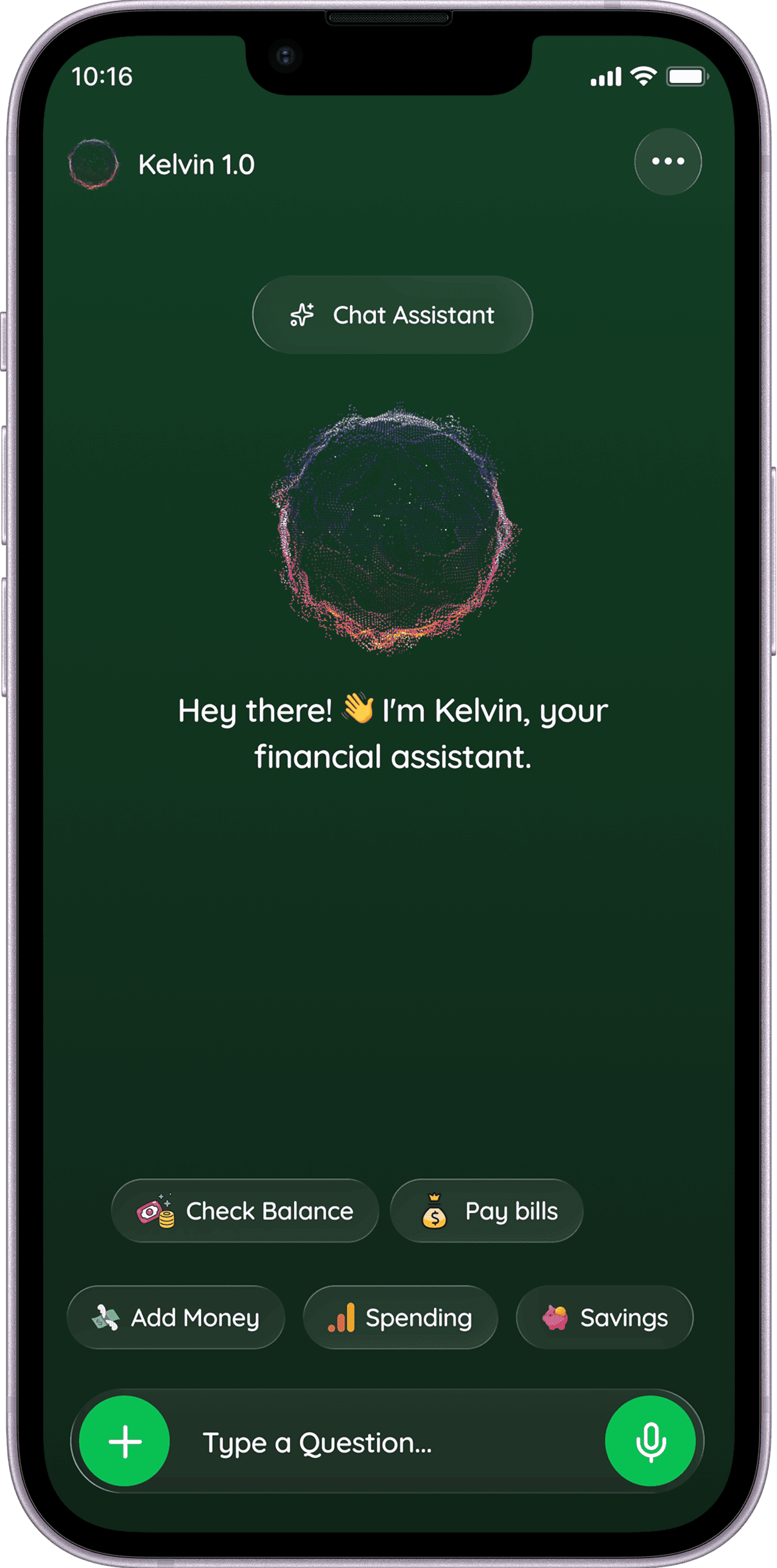 Kelvin — Financial Assistant · iOS