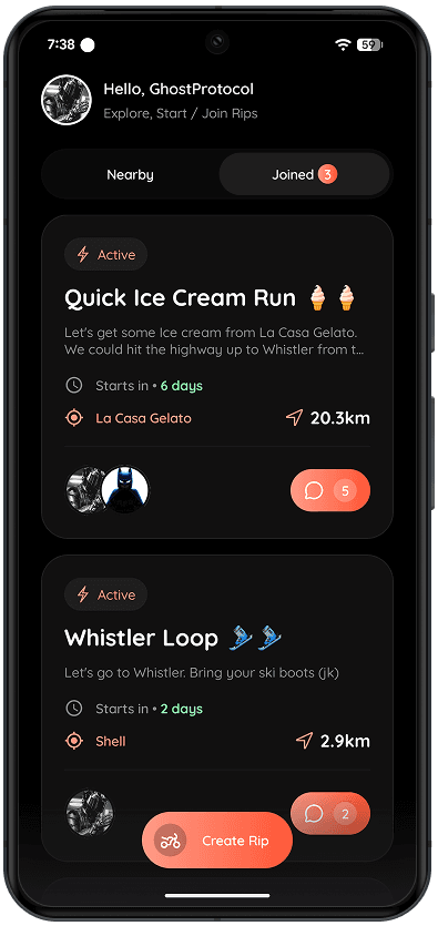Tribes — Joined Rips · Android