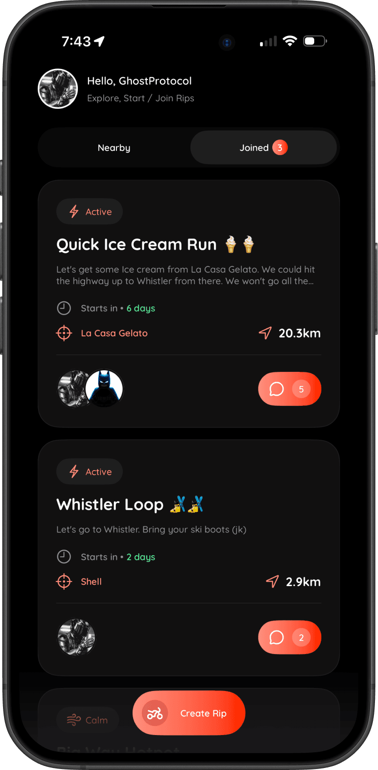 Tribes — Joined Rips · iOS